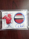 2025 Panini Flawless Christian Moore DPA-CM Draft Patch Auto On Card 4-Color Patch 14/15