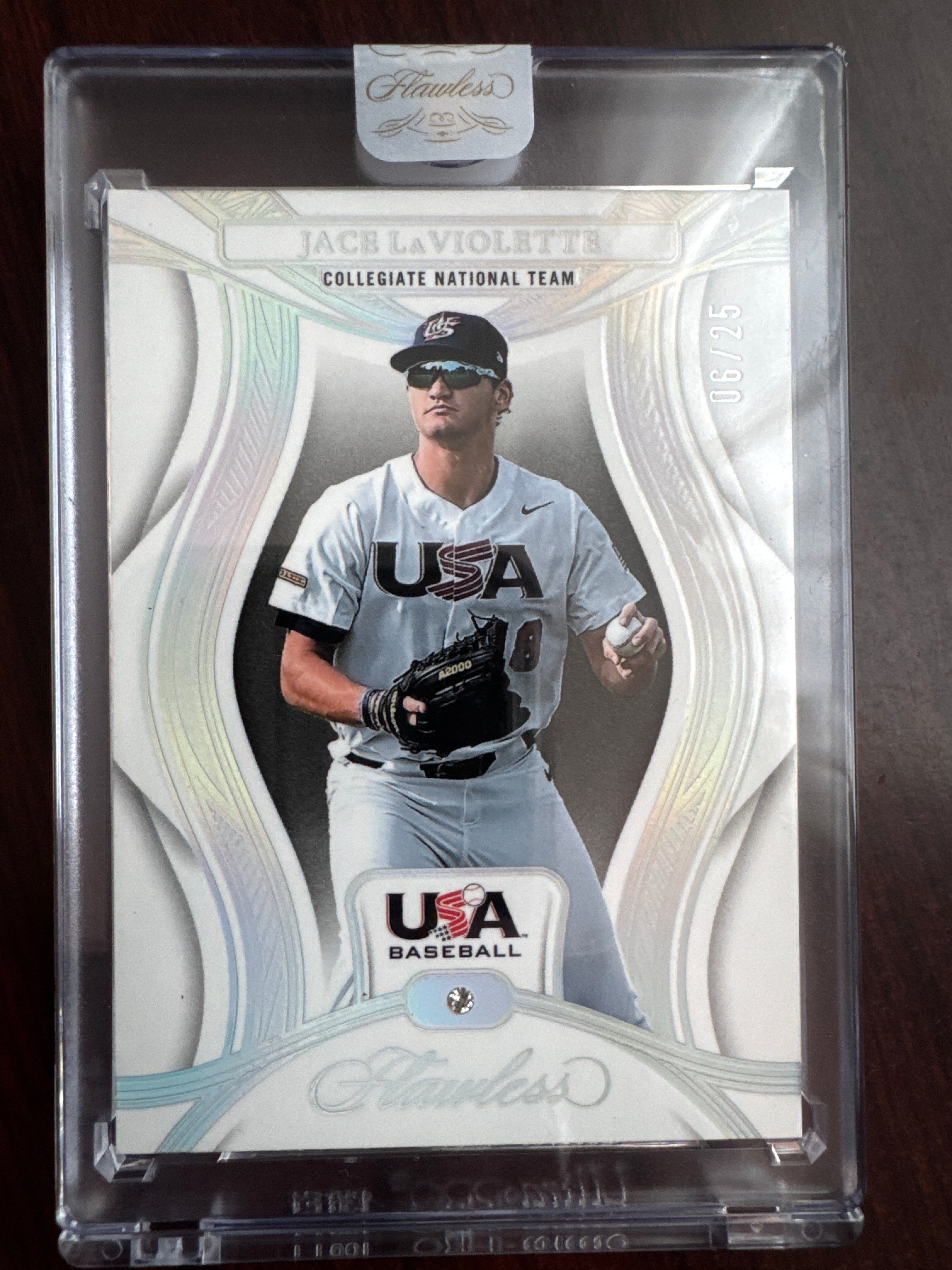 2025 Panini Flawless Jace LaViolette #99 Diamond Insert 8/25