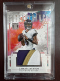 2025 Panini Impeccable Lamar Jackson EP-JJN Extravagance 20/49 - 3 Color Patch