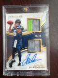 2025 Panini Immaculate Collection Jalen Milroe ISPR-JME Signature Patches 41/99