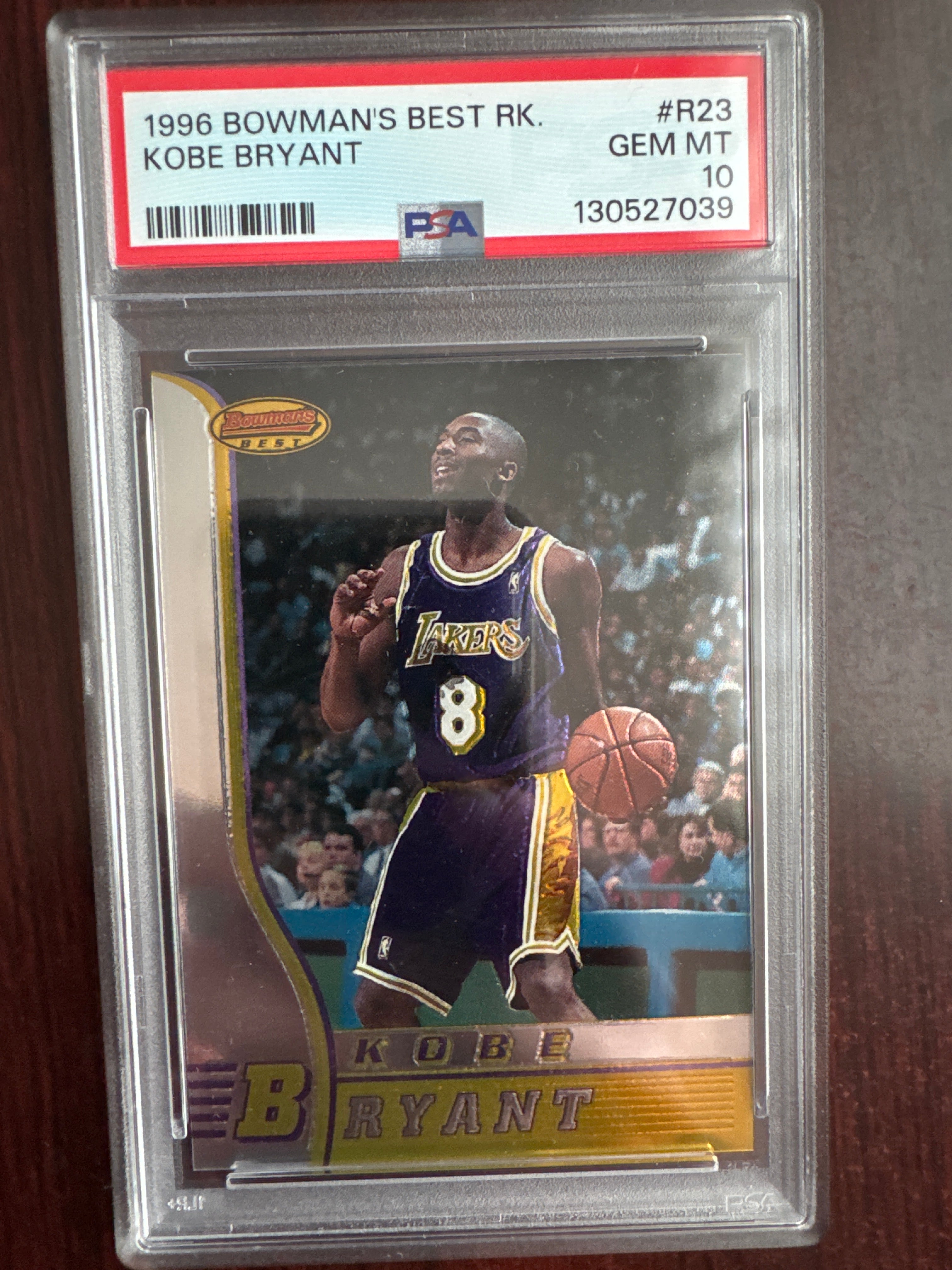 1996 Topps Bowman's Best Kobe Bryant R23 PSA 10