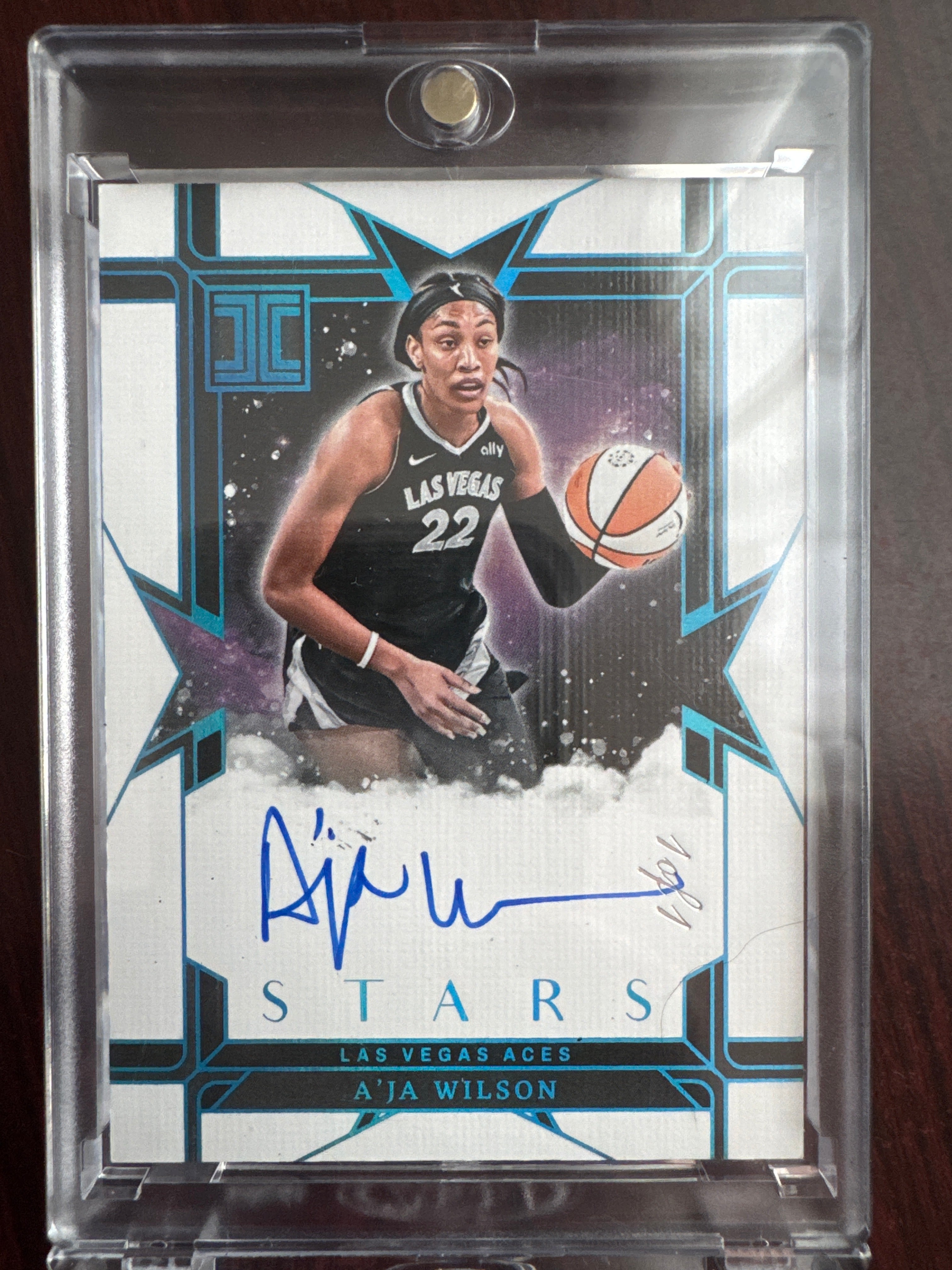 2025 Panini WNBA Impeccable A'ja Wilson SS-AW Signature Stars 1/1 On-Card Auto