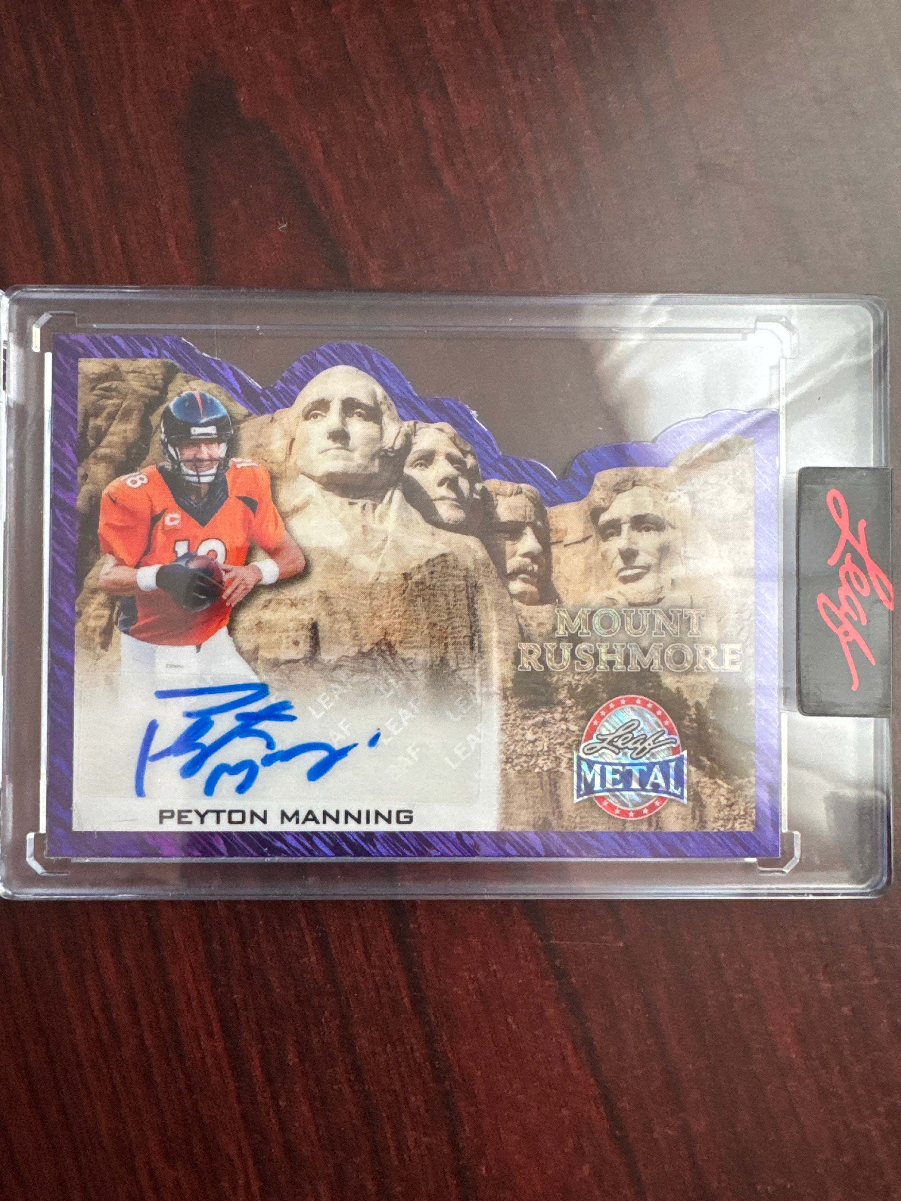 2026 Leaf Metal Presidents Peyton Manning MR-PM2 Mount Rushmore Die Cut 5/5