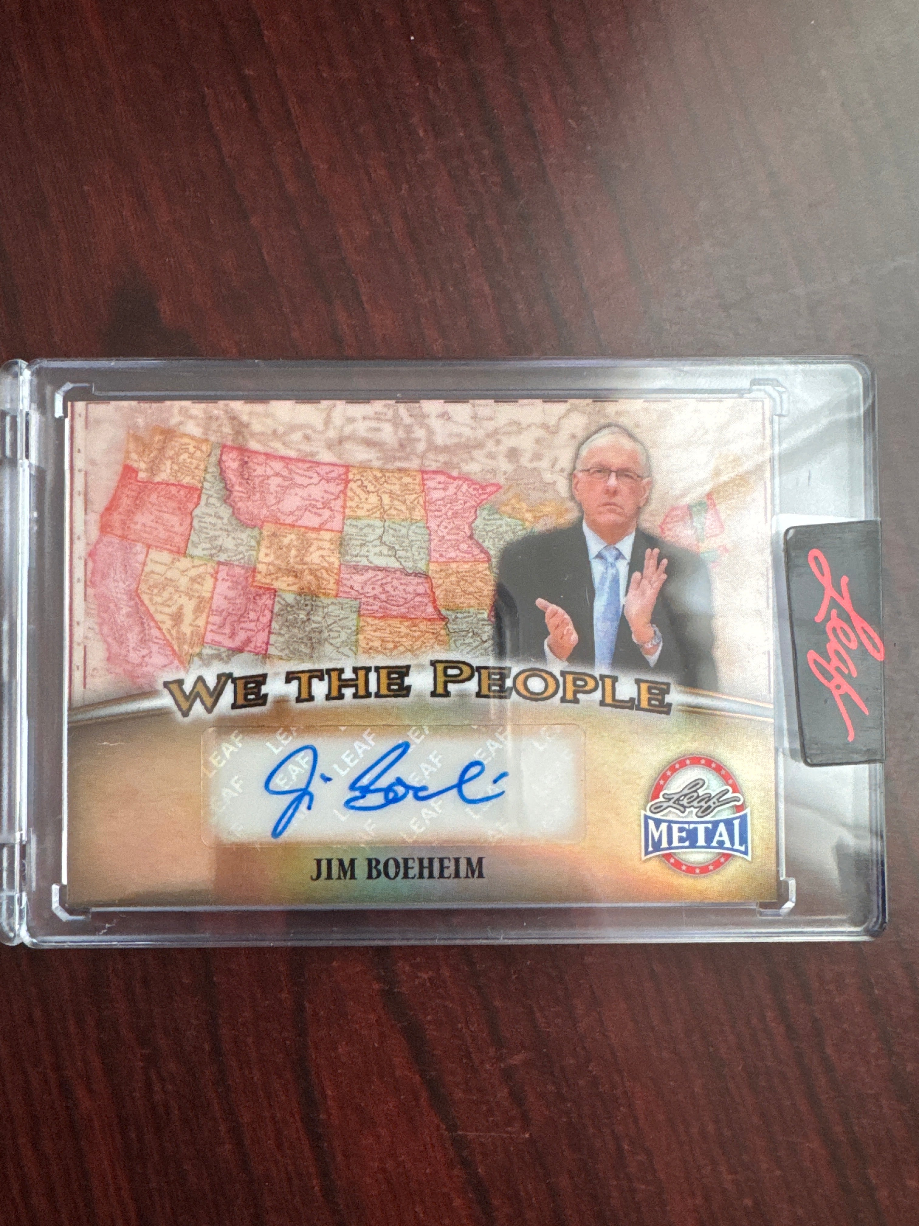 2026 Leaf Metal Presidents Jim Boeheim WP-JB2 We The People 1/1