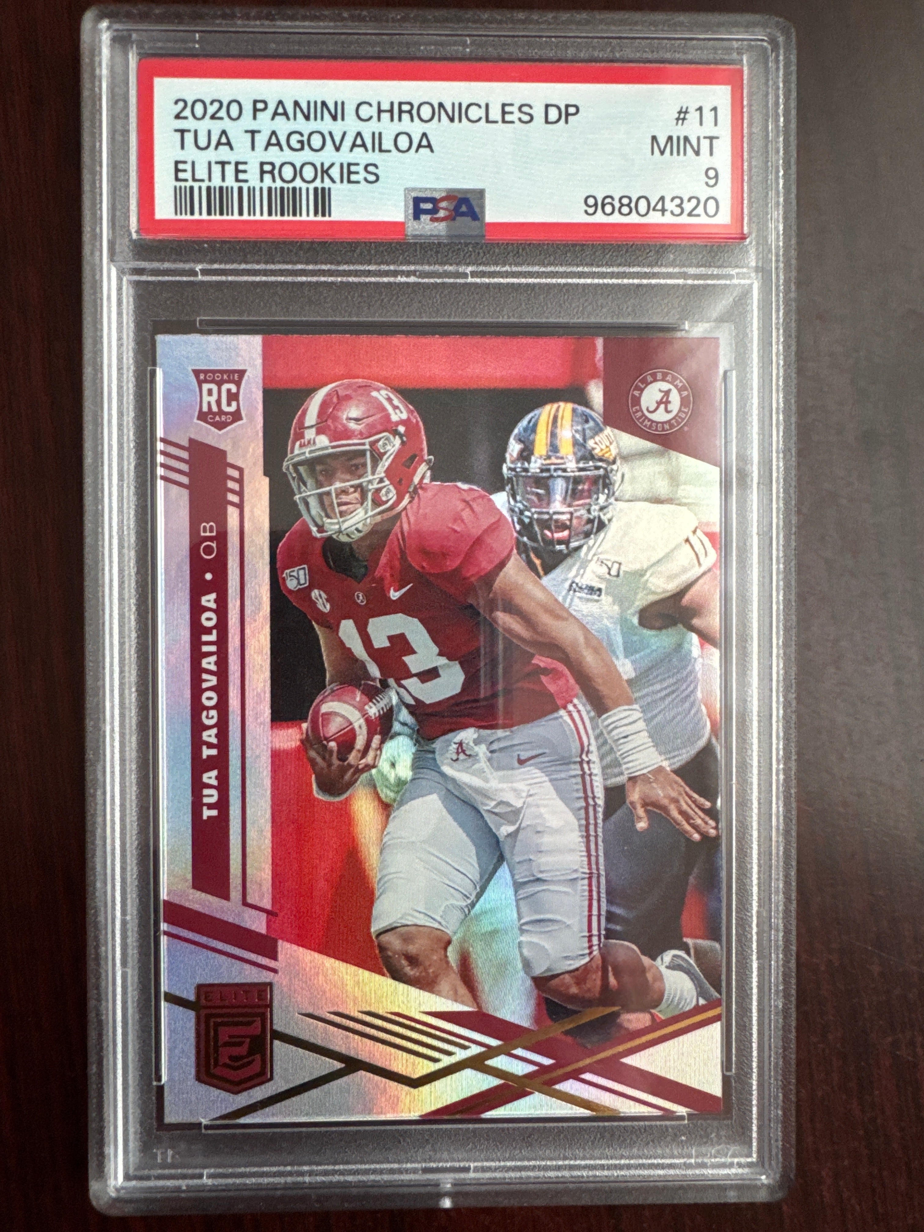 2020 Panini Chronicles Draft Picks Tua Tagovailoa 11 Elite Rookies PSA 9