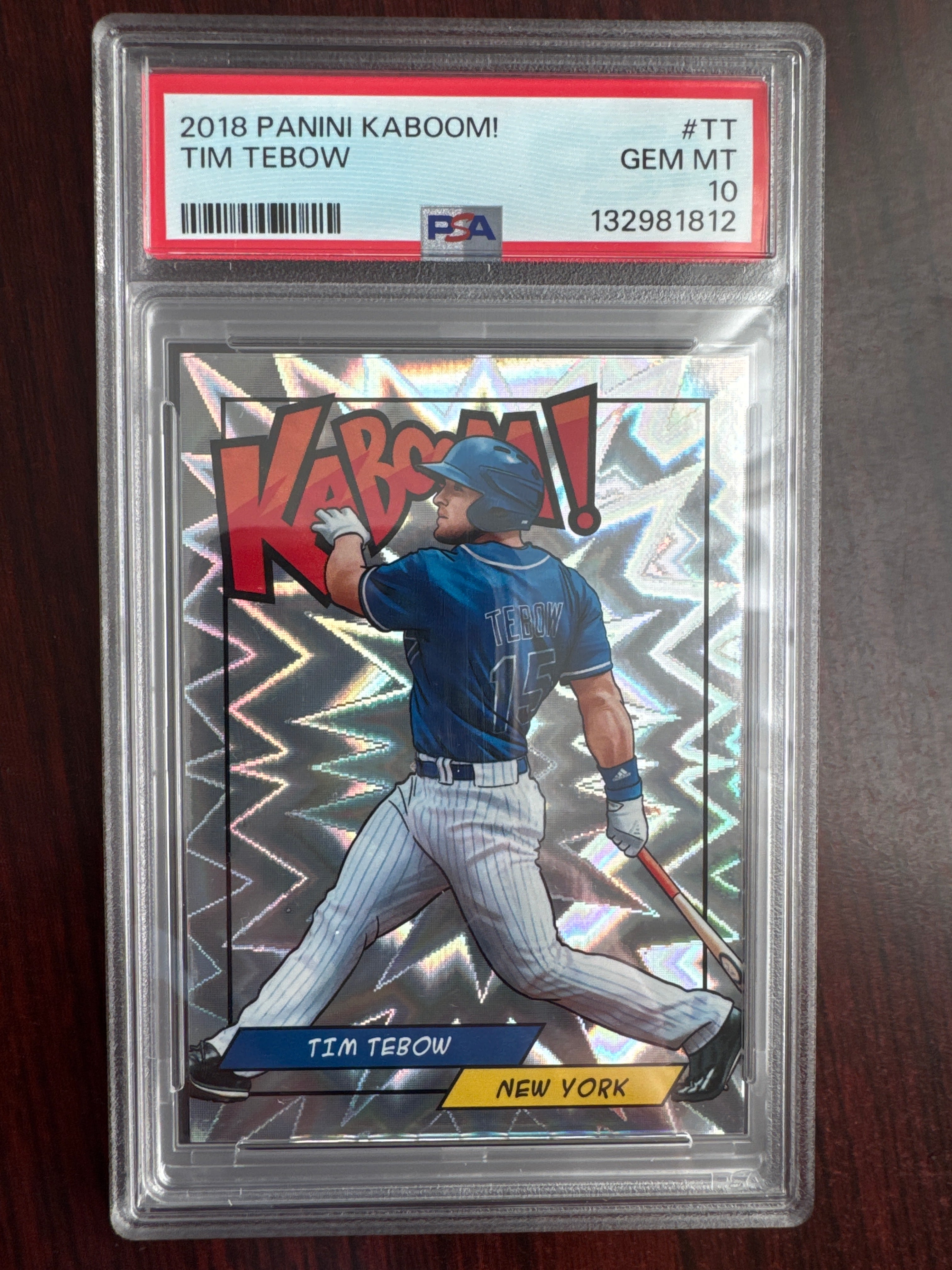 2018 Panini Tim Tebow TT KABOOM! PSA 10
