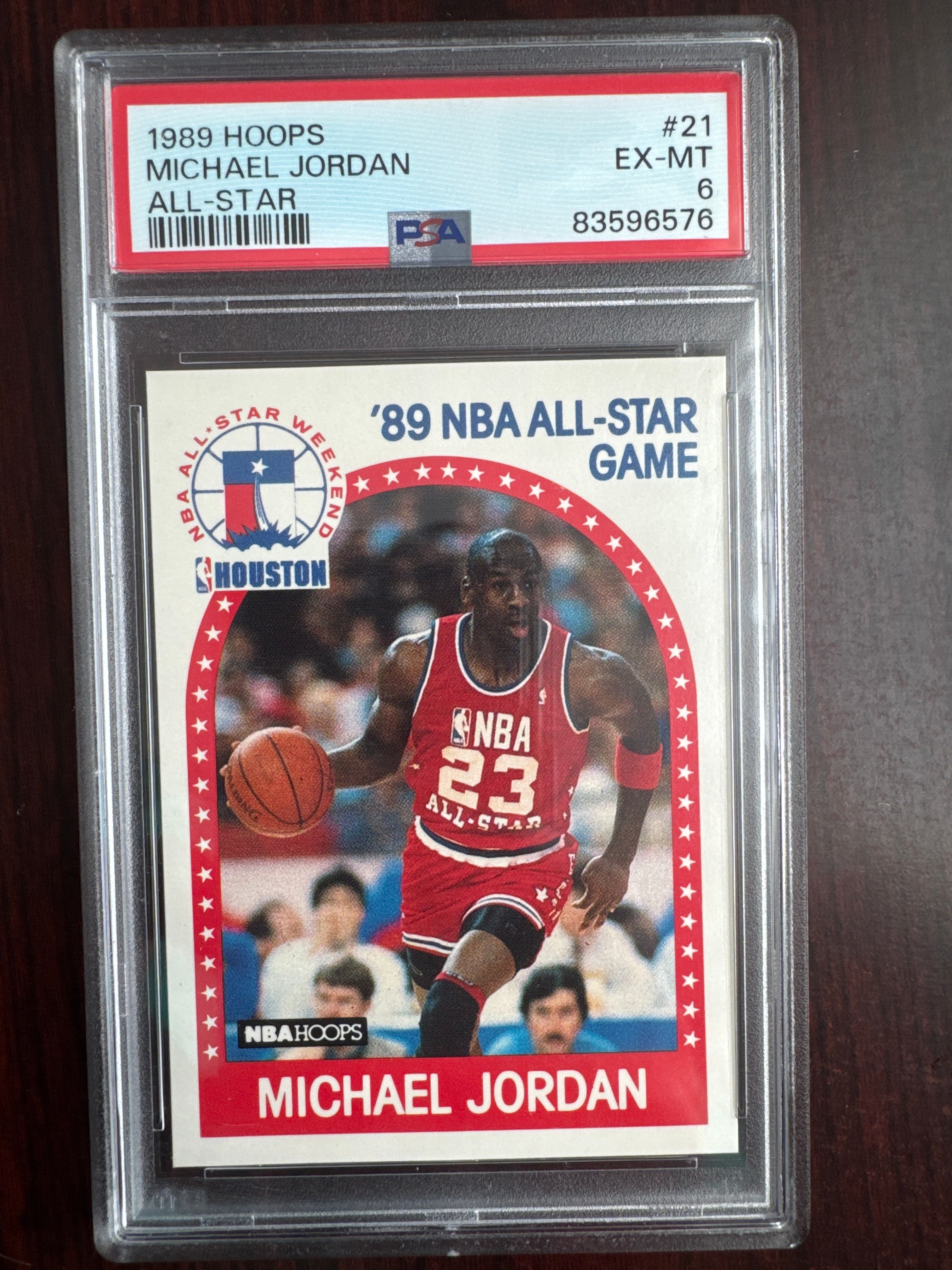 1989 Hoops Michael Jordan 21 All-Star PSA 6