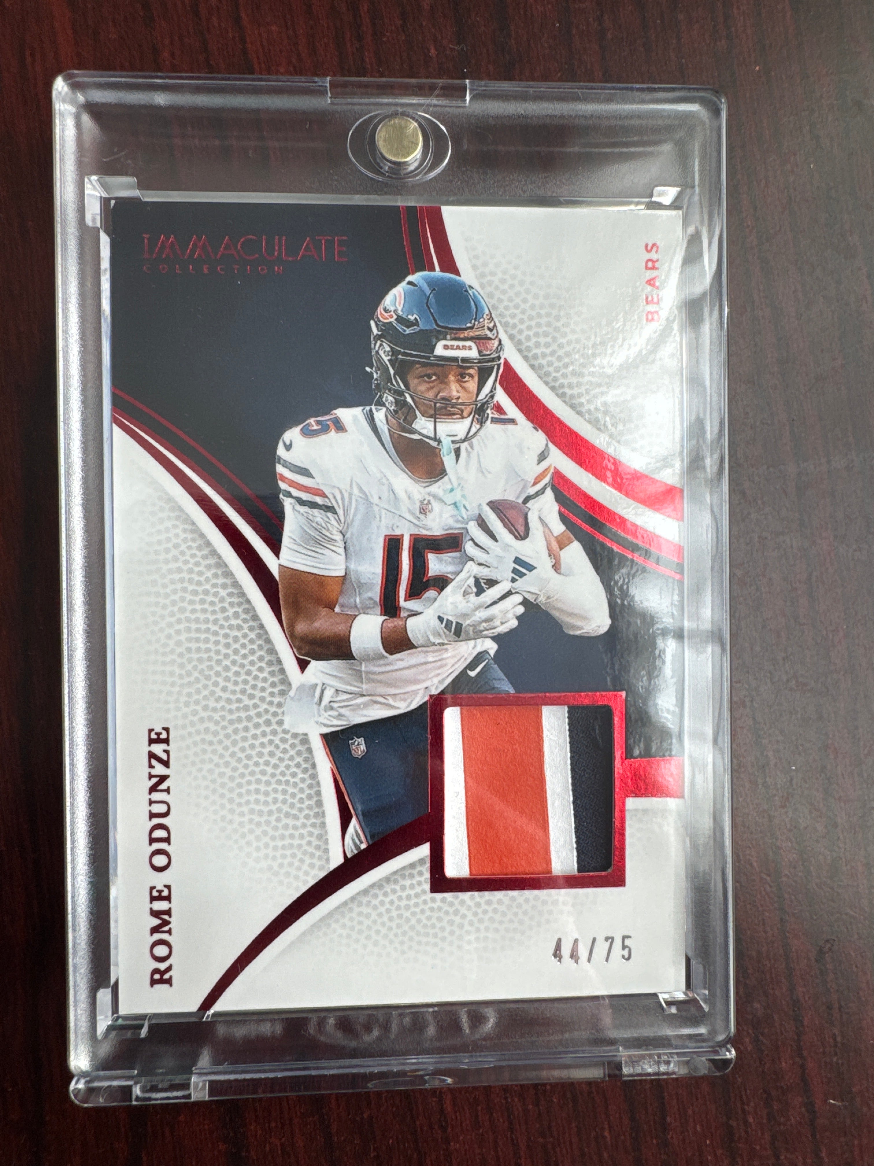 2025 Panini Immaculate Rome Odunze 76 3 Color Patch 44/75