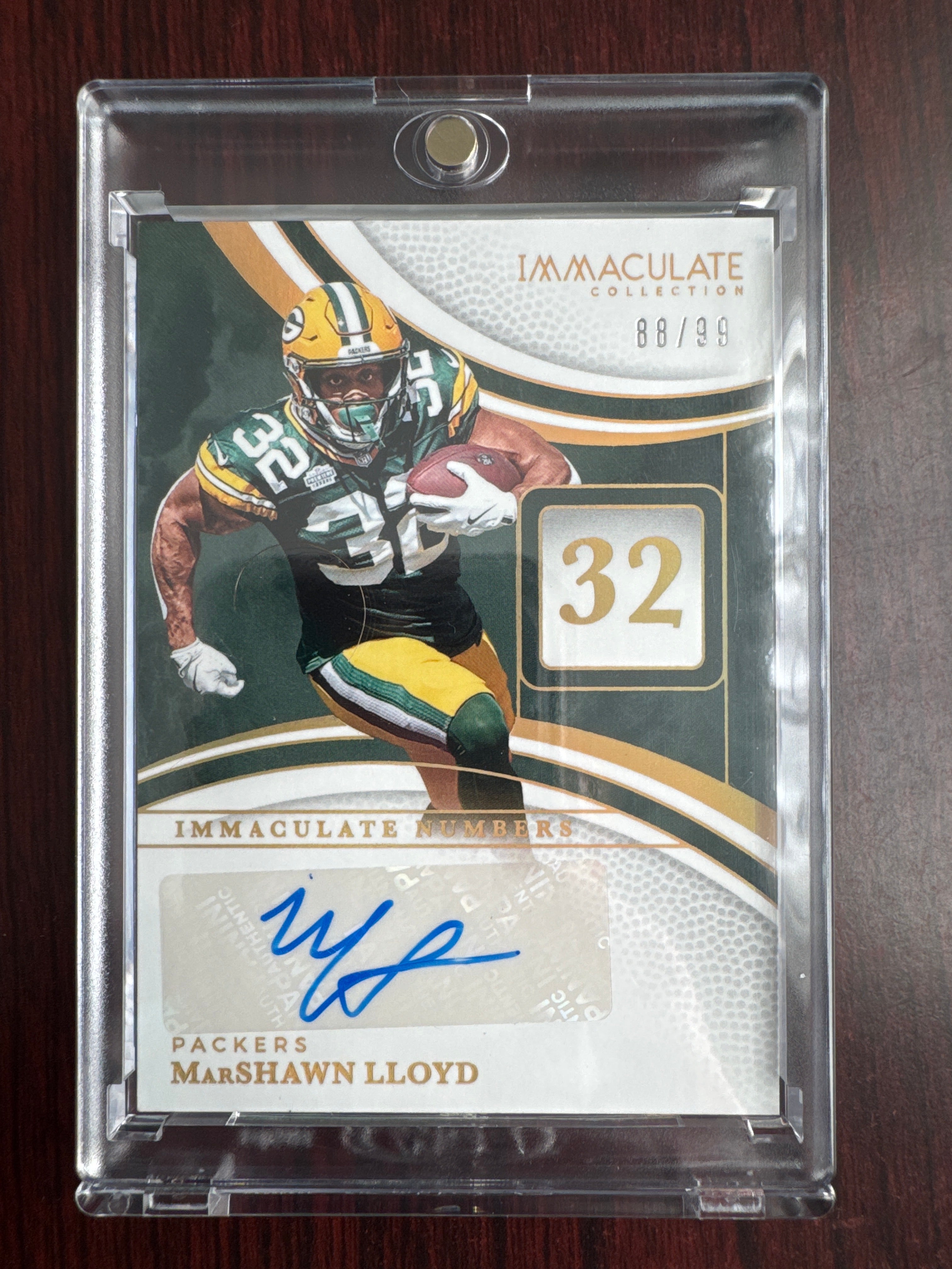 2025 Panini Immaculate Marshawn Lloyd INS-MLD Immaculate Numbers 88/99